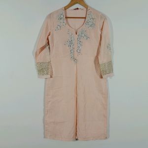 Pink Embroidered Kurta Set (Women's)