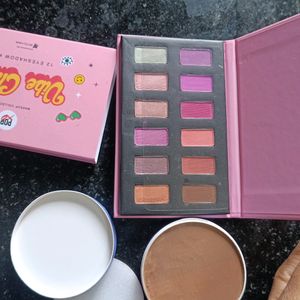 12 Eyeshadow Kit And Pose HD Bronzer Duo