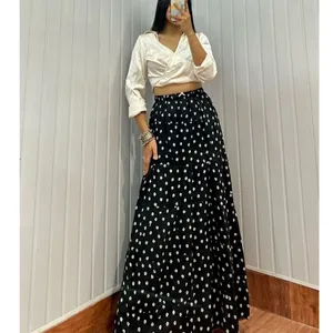 Trendy Layered Flowy Skirt