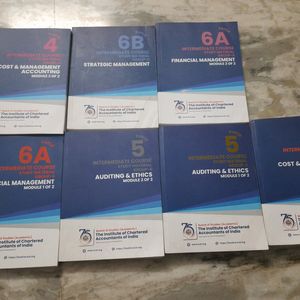 New Books Of CA Intermediate Latest Course