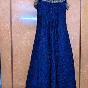 Ethnic Navy Blue Dress