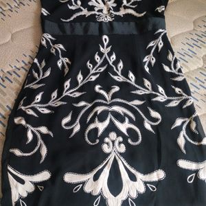 Georgette Embroidery One Piece Dress