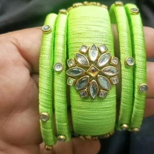 silk thread non customised bangles