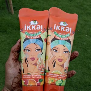 Ikkai Face Wash And Scrub Combo