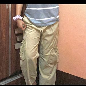 Trendy Korean Baggy Cargo Parachute Trouser