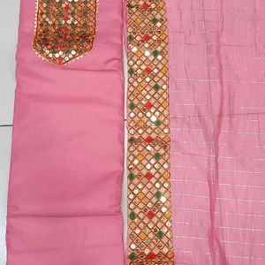 Light Pink Beautiful Suit With Heavy Dupatta