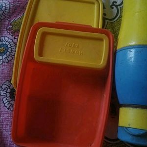 Combo Of Lunch Box And Water Bottle