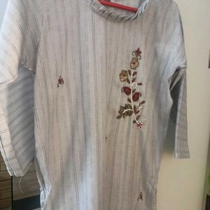 Semi Stitched Embroidery Kurta With Free Gift 🎁