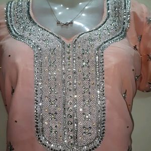 Gorgeous Baby Pink Embellished Salwar Suit