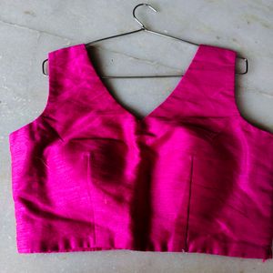 Pink Sleeveless Blouse