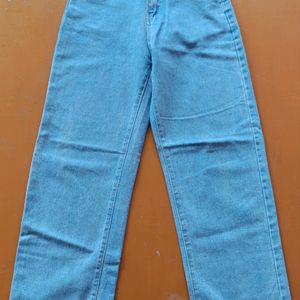 Urbanic Wide Leg Blue Jeans For Women