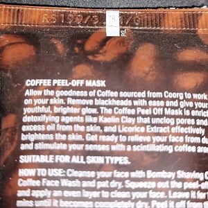 Bombay Shaving Company Coffee Peel Off Mask