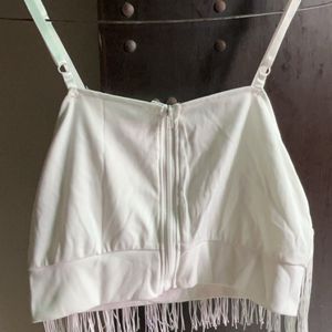 White Tassel Top