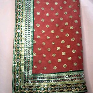 Saree With Allover Work