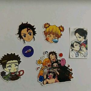 Demon Slayer Stickers 5 + 1