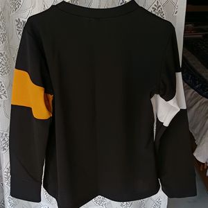 Black And Yellow Sweatshirt