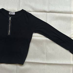 BLACK FULL SLEEVE TOP