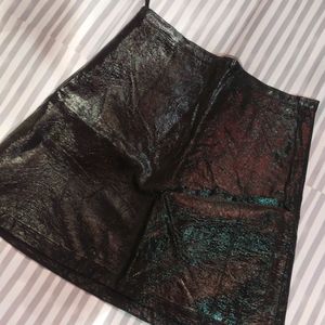 Leather Mini Skirt