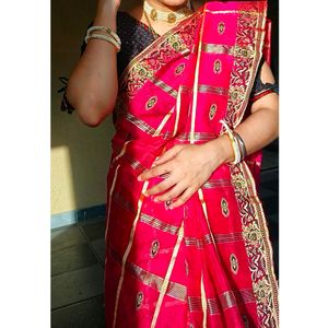 Saree Pink Color Beautiful ❤️