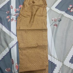 Women Golden Kurta Set With Dupatta