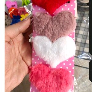 heart fur clips