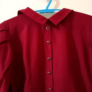 Women's Maroon Top