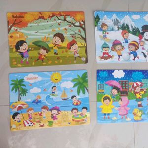 KIDS SEASON PUZZLE 4 IN 1