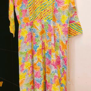 Summer Anarkali  kurti