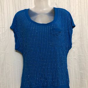 Rock & Republic Blue Back Stylish Top