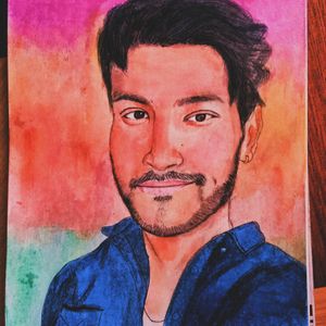 Ps Rathore Watercolor Potrait