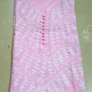 Lakhnavi Kurti Pink For Women..