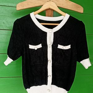 Korean Tops With Button