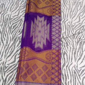 violet colour saree