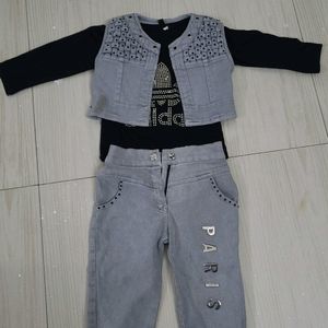 3 Piece Set For Girls 2-3 Years