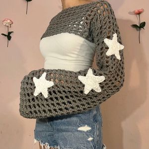 Crochet Grey 🌟 Bolero