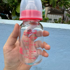 Baby Glass Feeding Bottle (125ml)