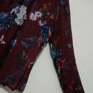 Marhoom Flower Print Top