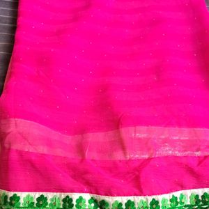 Pink Saree