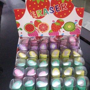 36 PCS LIPSTICK ERASERS