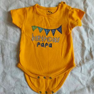 Happy Birthday Papa Onesie (0-3M)