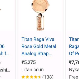 New With Tag Raga Titan Watch