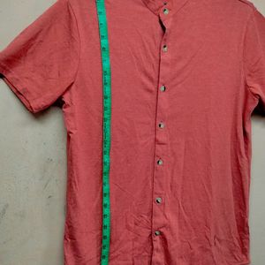 Campus Sutra Men Pink Cotton Shirt