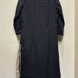 BLACK SHERWANI kurta - For Women