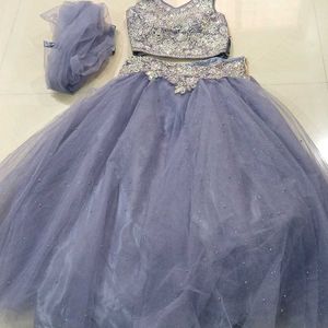 Princess Style Lavender Heavy Lehnga