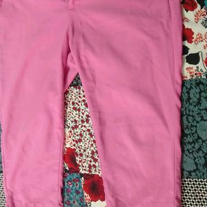 Half Pink Ledies Pant/Trouser