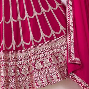 Pink LeHenga choli