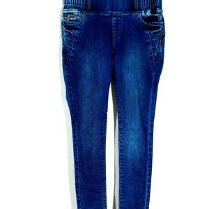 Dark Blue Jegging For Women's