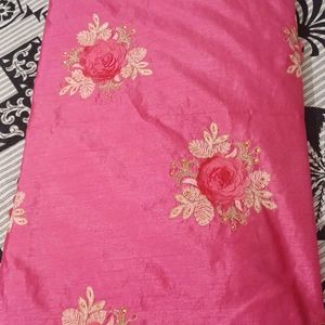 Silk Saree Stone  And Customise Work