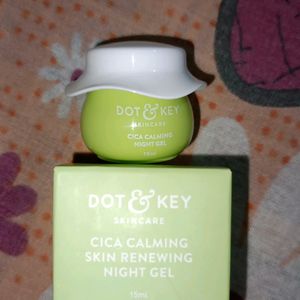 Dot & Key CICA Calming Skin Renewing Night Gel.