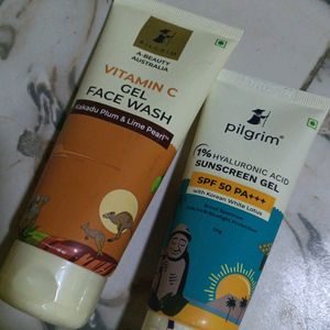 Pilgrim Facewash and Sunscreen Combo